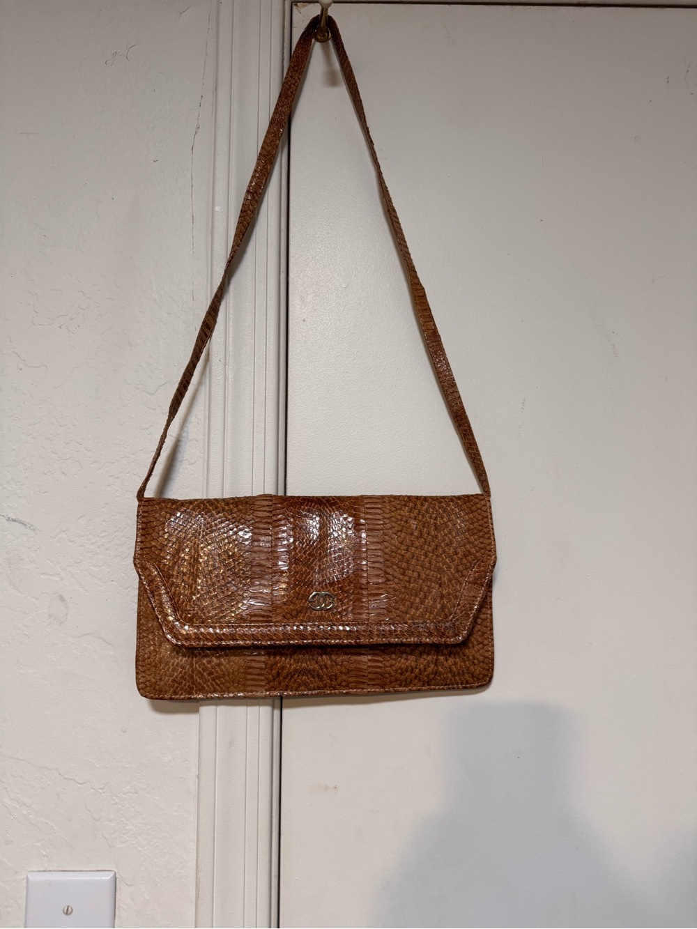 Vintage Python Shoulder Bag